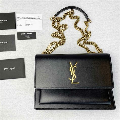 ysl black.handbag|ysl handbags black with brown.